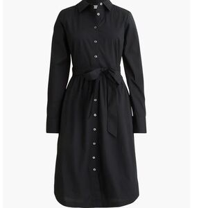 NWT J. Crew Classic Black Long Sleeve Dress